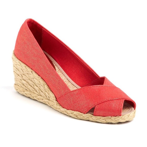 Ralph Lauren Shoes - Ralph Lauren Cecilia Linen Wedge Espadrille Sandal